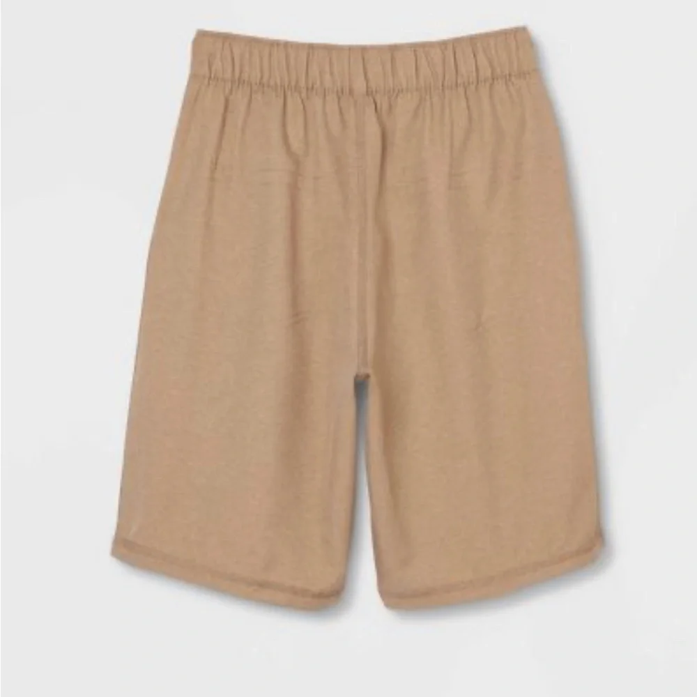 Boys' Adaptive Dry Fit Shorts - Cat & Jack-Heathered Brown